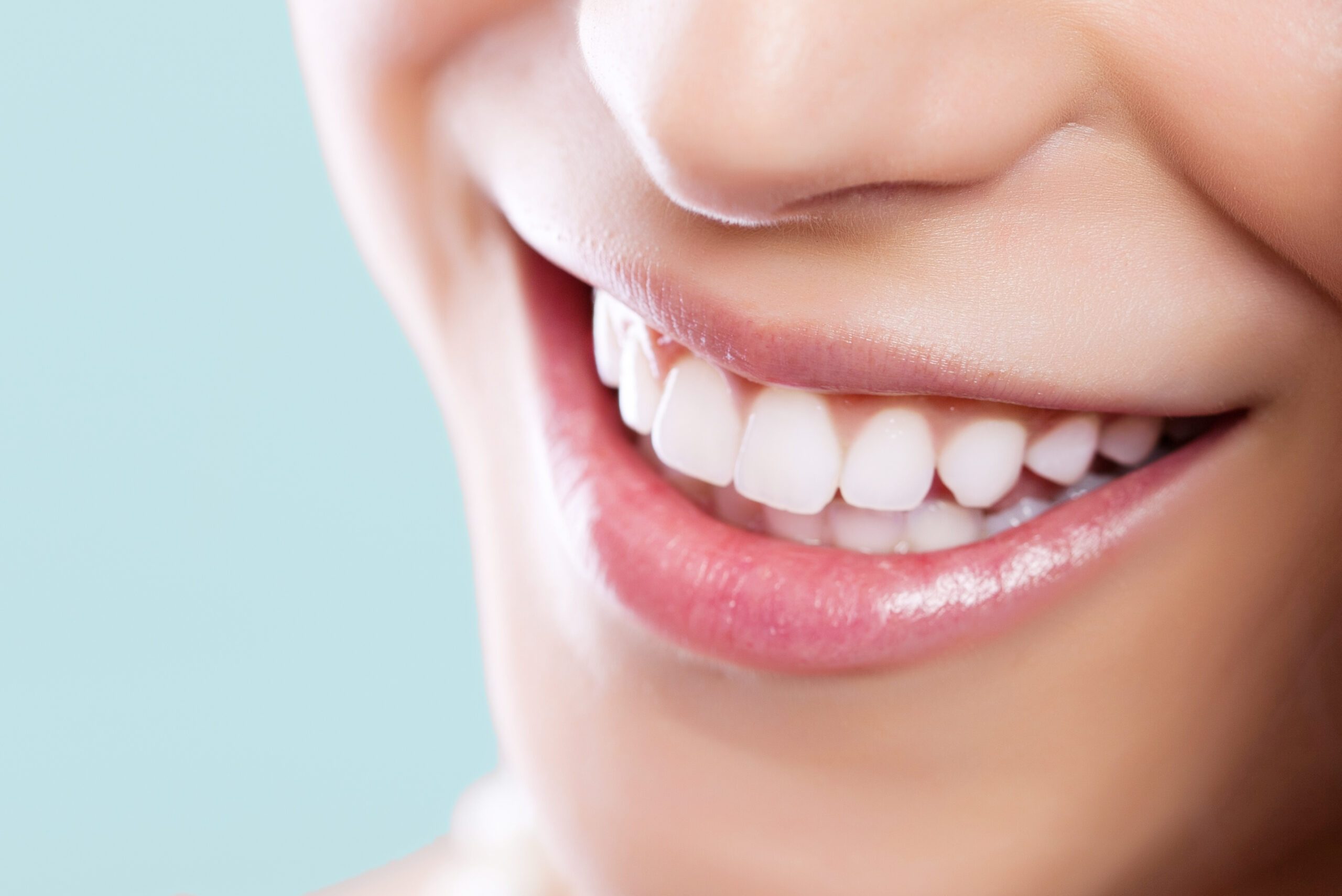 Healthy white smile of a young woman